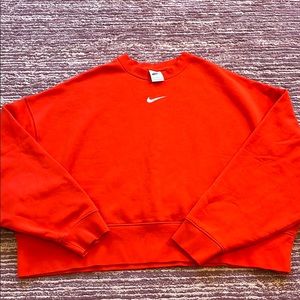 Red Nike Crewneck